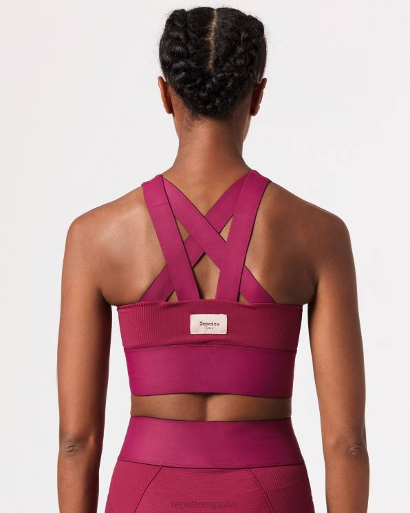 ropa Repetto leggings intensos rojo burdeos mujer 6NH6298