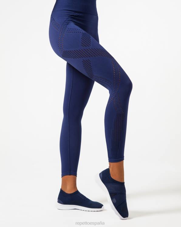 ropa Repetto leggings sin costuras Azul marino mujer 6NH6307