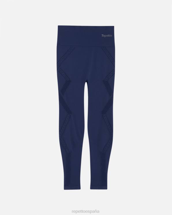 ropa Repetto leggings sin costuras Azul marino mujer 6NH6307