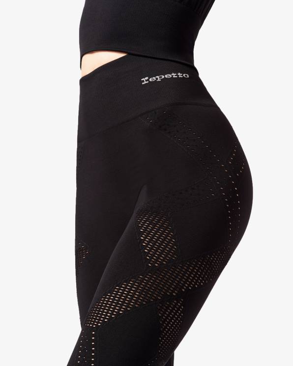 ropa Repetto leggings sin costuras negro mujer 6NH6308