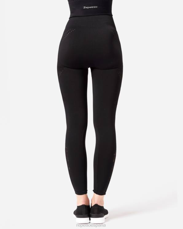 ropa Repetto leggings sin costuras negro mujer 6NH6308