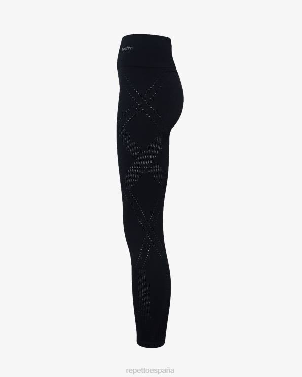 ropa Repetto leggings sin costuras negro mujer 6NH6308