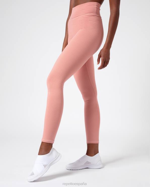 ropa Repetto leggins de canalé rubor rosa mujer 6NH6300