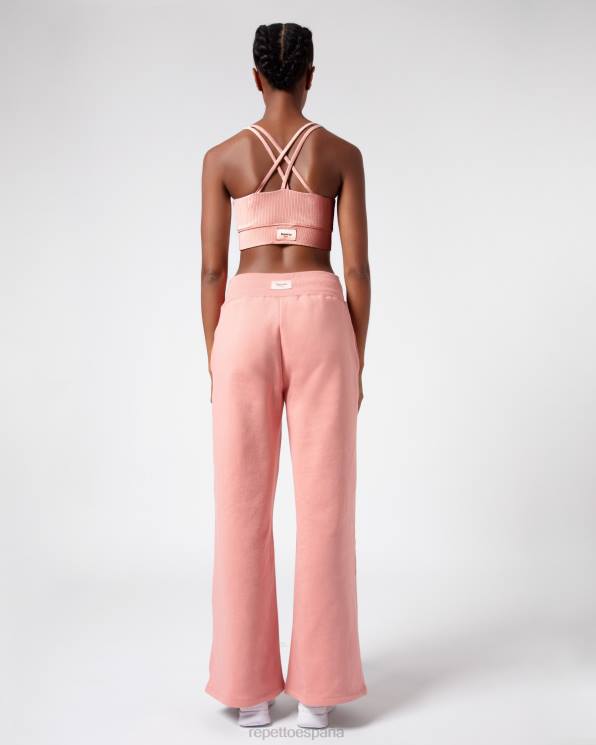 ropa Repetto sujetador de canalé con tirantes finos rubor rosa mujer 6NH6299