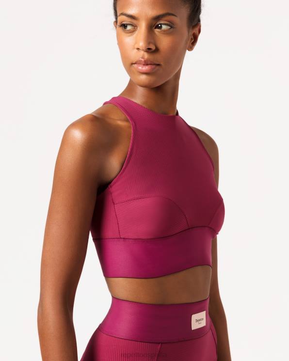 ropa Repetto sujetador intenso rojo burdeos mujer 6NH6295