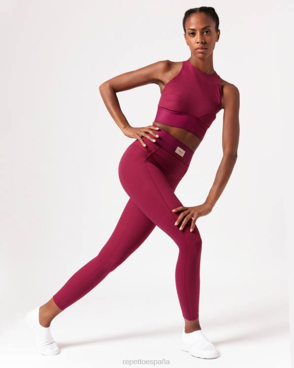 ropa Repetto sujetador intenso rojo burdeos mujer 6NH6295