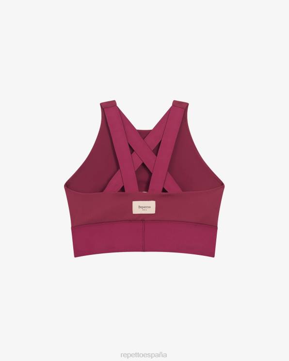 ropa Repetto sujetador intenso rojo burdeos mujer 6NH6295
