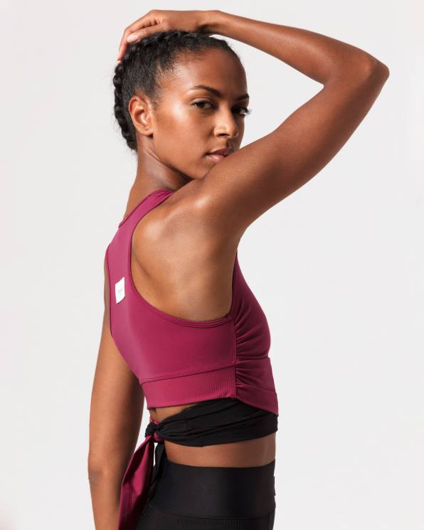 ropa Repetto arriba para atar rojo burdeos mujer 6NH6318