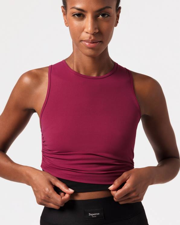 ropa Repetto arriba para atar rojo burdeos mujer 6NH6318