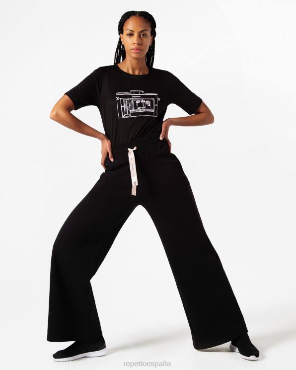 ropa Repetto camiseta boutique negro mujer 6NH6342