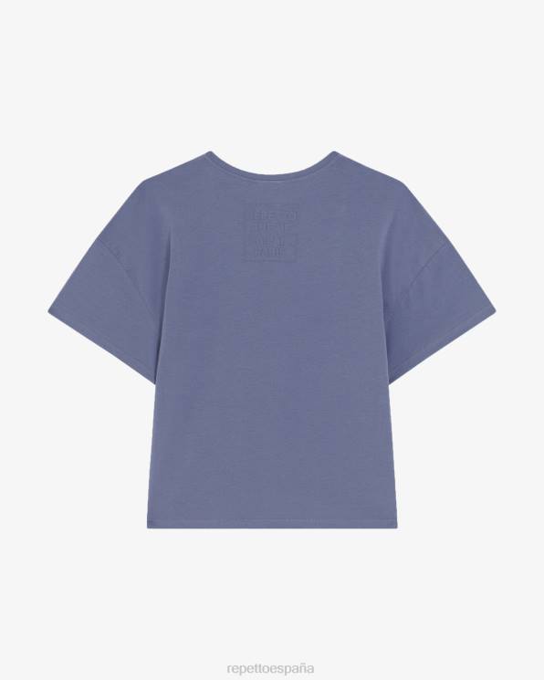 ropa Repetto camiseta calle de la paz azul medianoche mujer 6NH6315