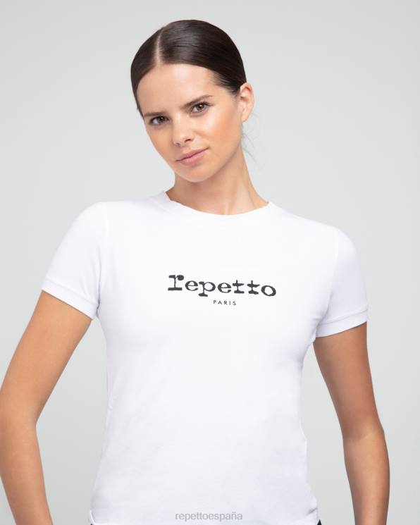 ropa Repetto camiseta en blanco y negro mujer 6NH6347