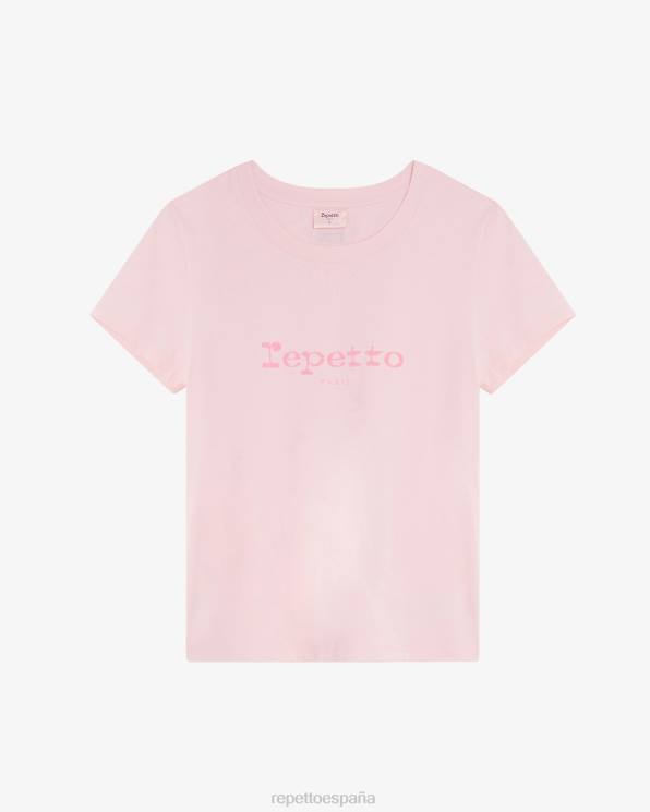 ropa Repetto camiseta rosa icónico mujer 6NH6312