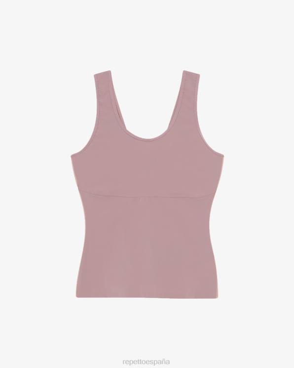ropa Repetto camiseta sin mangas de expresión el rosado mujer 6NH6320