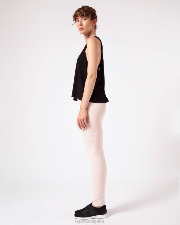 ropa Repetto camiseta sin mangas drapeada Studio negro mujer 6NH6339