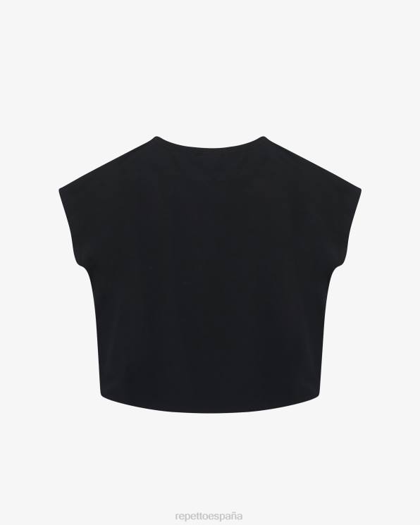 ropa Repetto parte superior de gran tamaño negro mujer 6NH6341