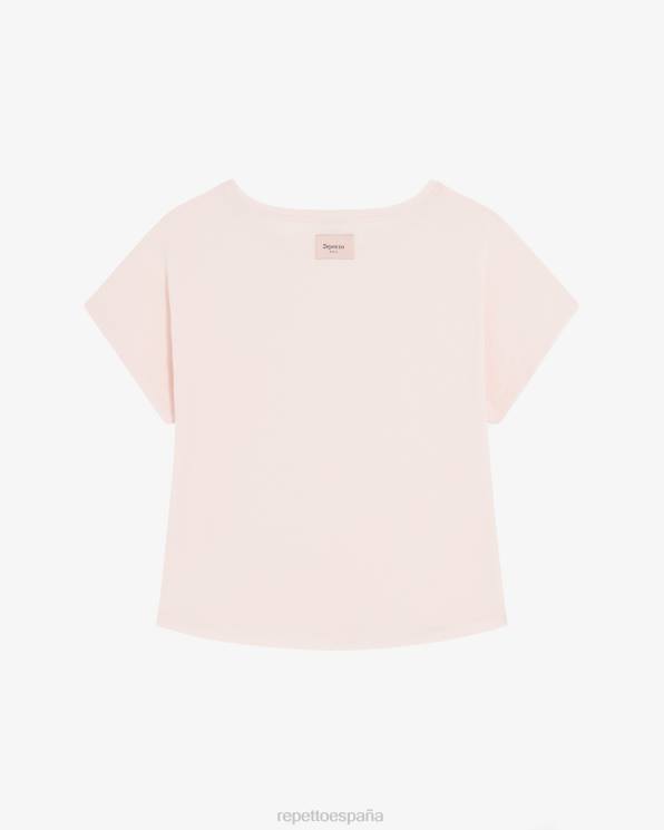 ropa Repetto parte superior de gran tamaño rosa tiza mujer 6NH6313