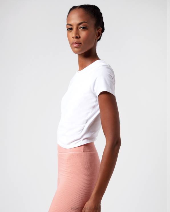 ropa Repetto top con efecto drapeado blanco mujer 6NH6334