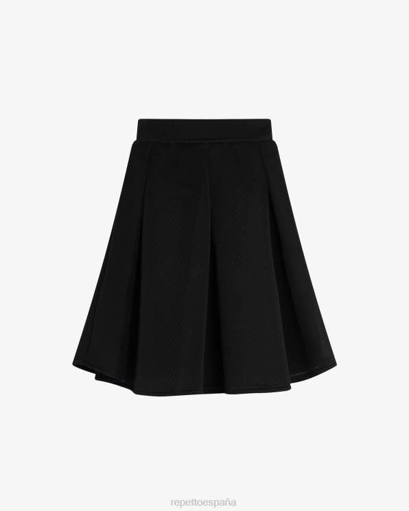 ropa Repetto falda tutú 3d elegancia negro mujer 6NH6393