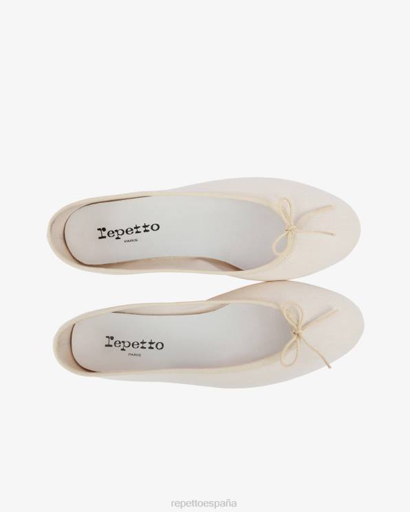 calzado Repetto bailarinas altas de cenicienta - veganas lino beige mujer 6NH6107