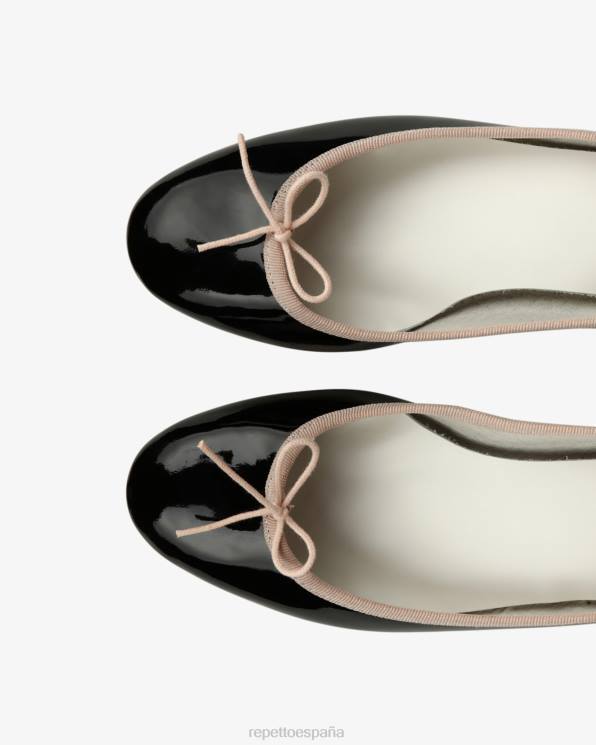 calzado Repetto bailarinas camille negro y rosa icónico mujer 6NH655