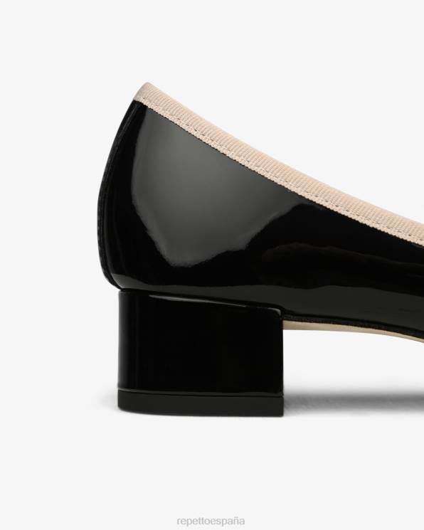 calzado Repetto bailarinas camille negro y rosa icónico mujer 6NH655