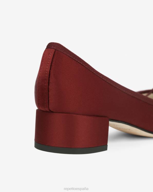 calzado Repetto bailarinas camille - satén rojo pommard mujer 6NH62