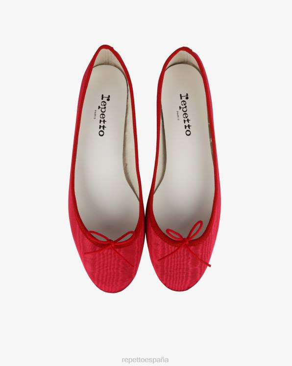 calzado Repetto bailarinas cenicienta - satén rosa frambuesa y rojo fuego mujer 6NH652