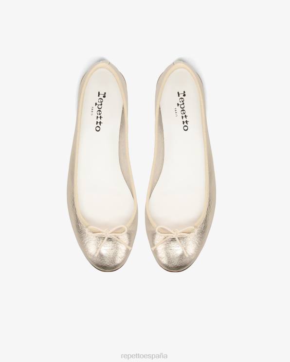 calzado Repetto bailarinas de cenicienta luz de oro mujer 6NH688