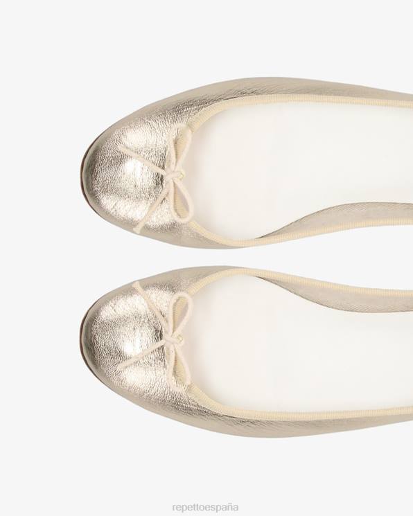calzado Repetto bailarinas de cenicienta luz de oro mujer 6NH688
