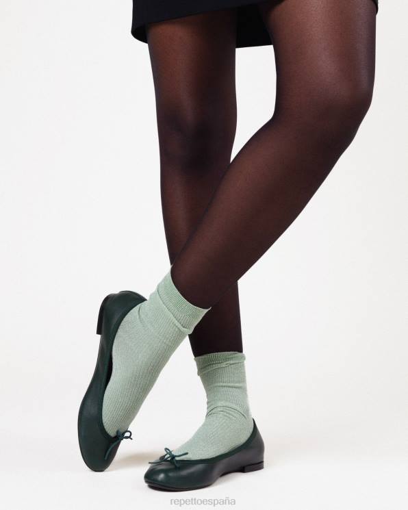 calzado Repetto bailarinas de cenicienta verde bosque intenso mujer 6NH6135