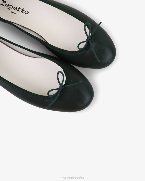 calzado Repetto bailarinas de cenicienta verde bosque intenso mujer 6NH6135
