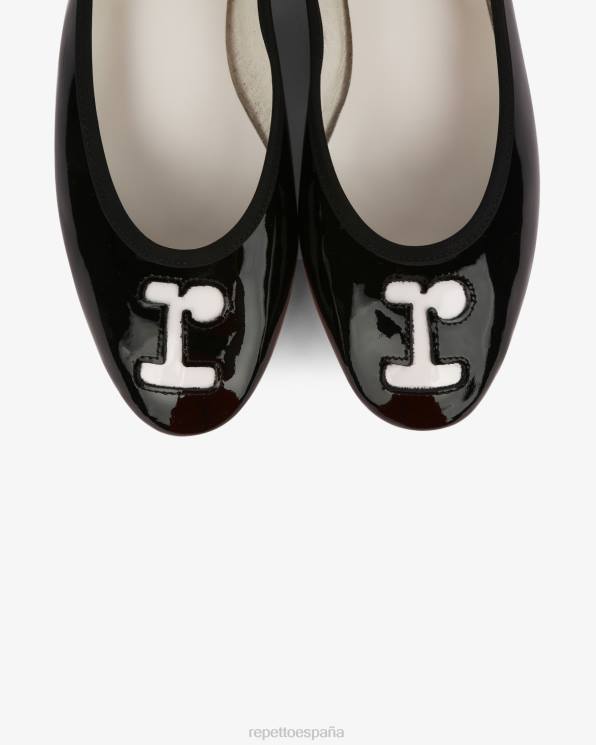 calzado Repetto bailarinas granadina en blanco y negro mujer 6NH654