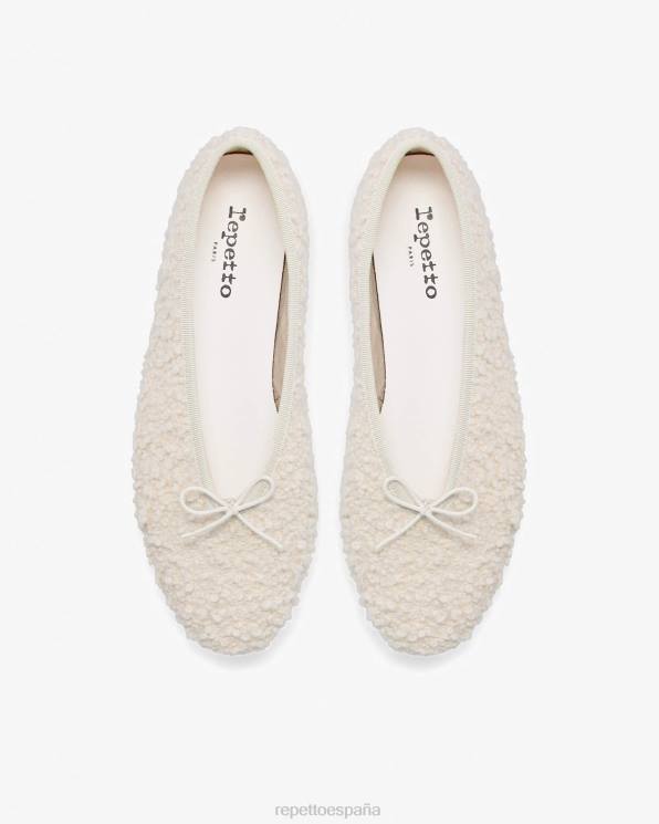 calzado Repetto bailarinas lilouh - borreguillo coco blanco mujer 6NH640