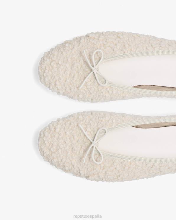 calzado Repetto bailarinas lilouh - borreguillo coco blanco mujer 6NH640