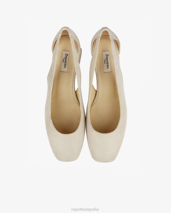 calzado Repetto bombas de felpa espíritu blanco mujer 6NH6234