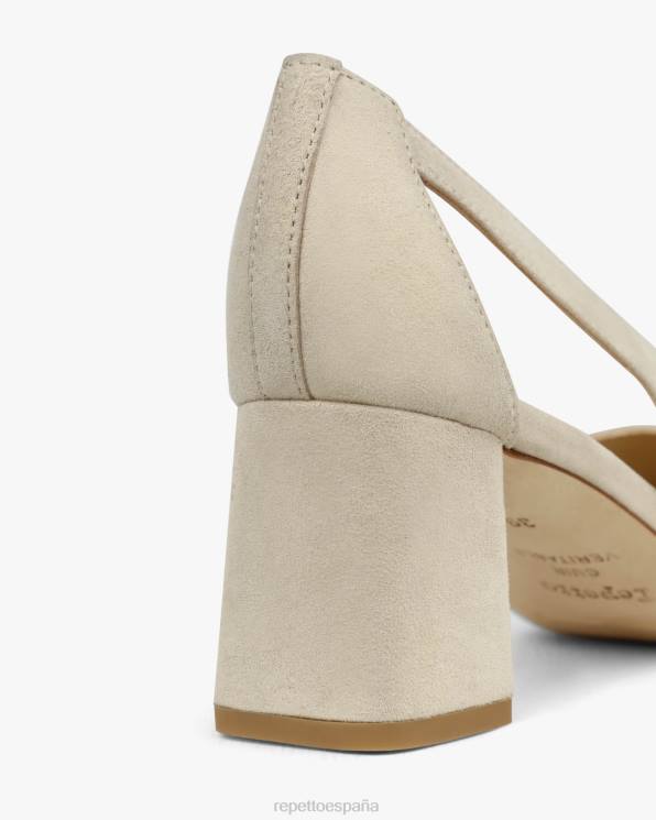 calzado Repetto bombas de felpa espíritu blanco mujer 6NH6234