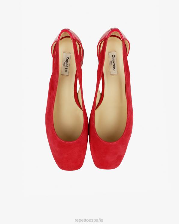 calzado Repetto bombas de felpa rosa frambuesa mujer 6NH6235