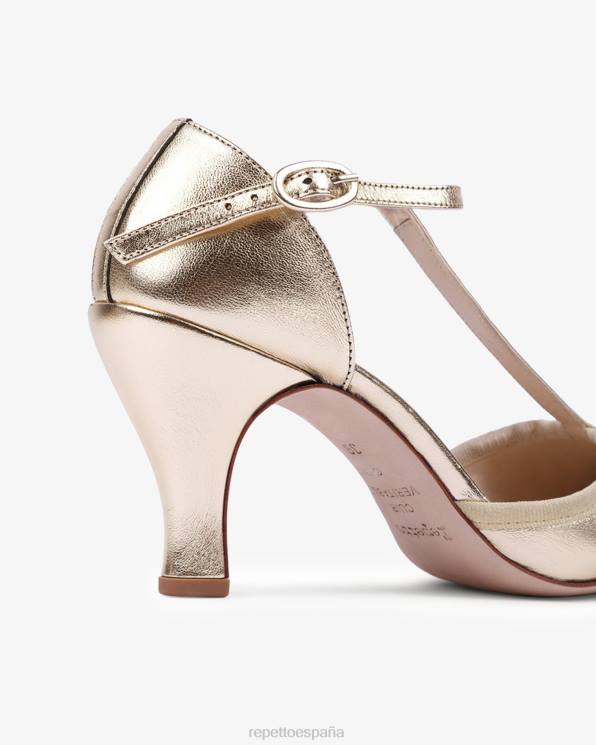 calzado Repetto correas en t baya luz de oro mujer 6NH6245