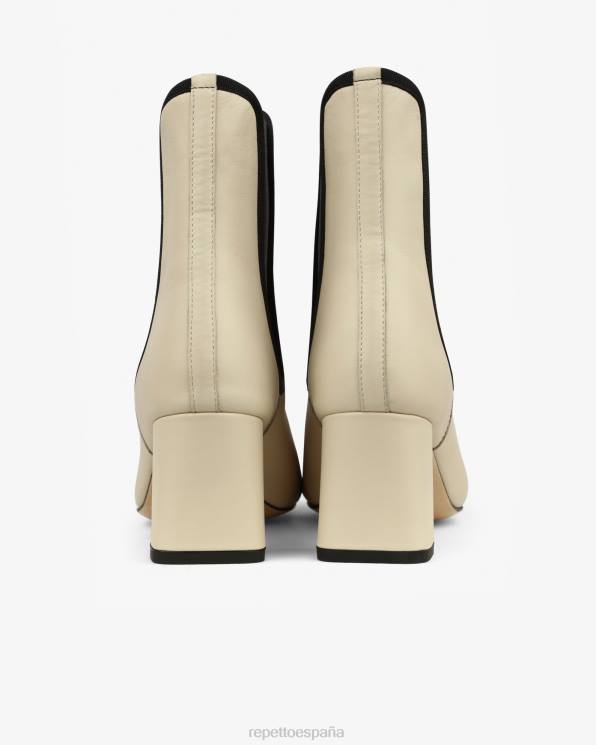 calzado Repetto botines melisa cisne beige y negro mujer 6NH6193