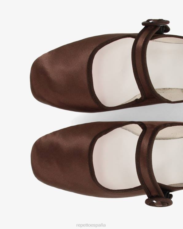 calzado Repetto merceditas georgia - satén marrón moca mujer 6NH6150