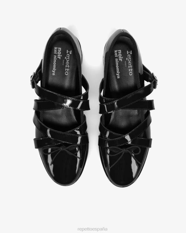 calzado Repetto x noir kei ninomiya - plataforma merceditas negro mujer 6NH6154