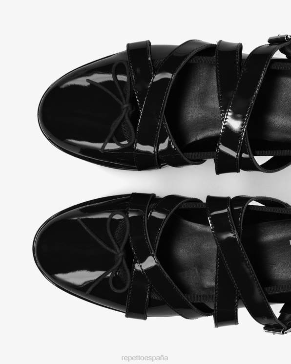 calzado Repetto x noir kei ninomiya - plataforma merceditas negro mujer 6NH6154