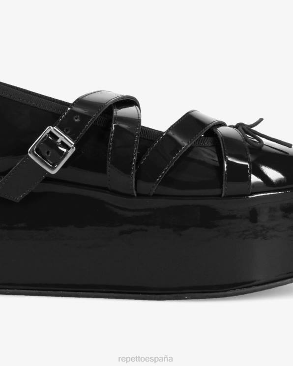 calzado Repetto x noir kei ninomiya - plataforma merceditas negro mujer 6NH6154