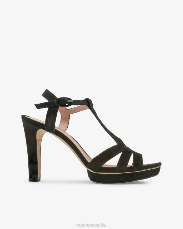 calzado Repetto sandalias de bikini carbón negro mujer 6NH6244