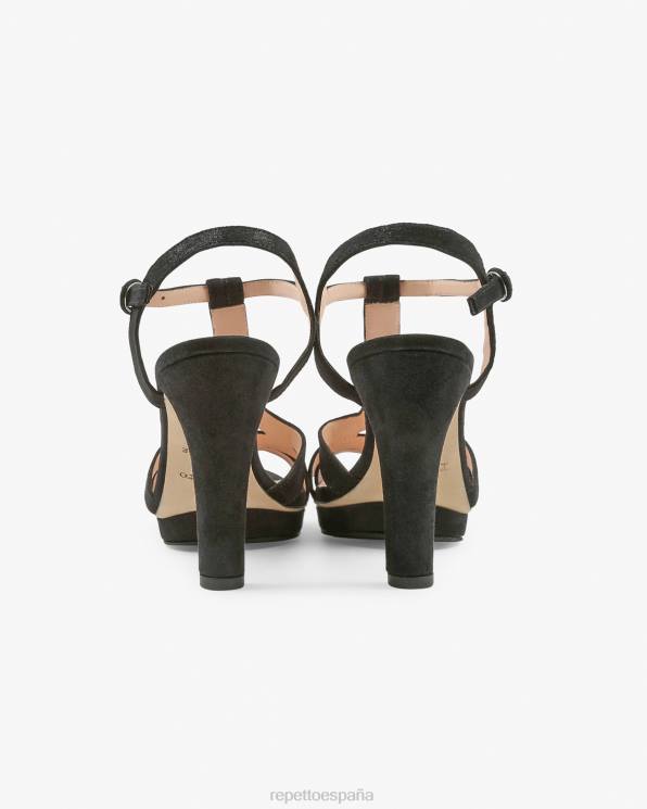 calzado Repetto sandalias de bikini carbón negro mujer 6NH6244