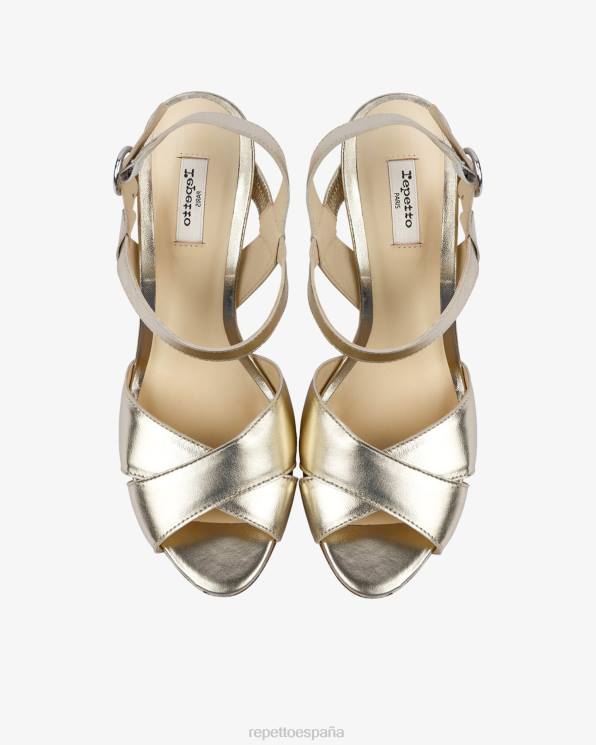 calzado Repetto sandalias timy luz de oro mujer 6NH6238
