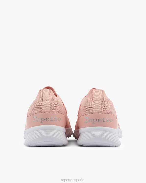 calzado Repetto zapatillas de baile ruban rosa pétalo mujer 6NH6249