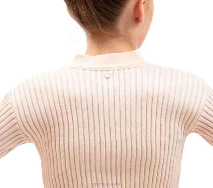 ropa Repetto cruzado de punto de canalé bicolor moda niños 6NH6753