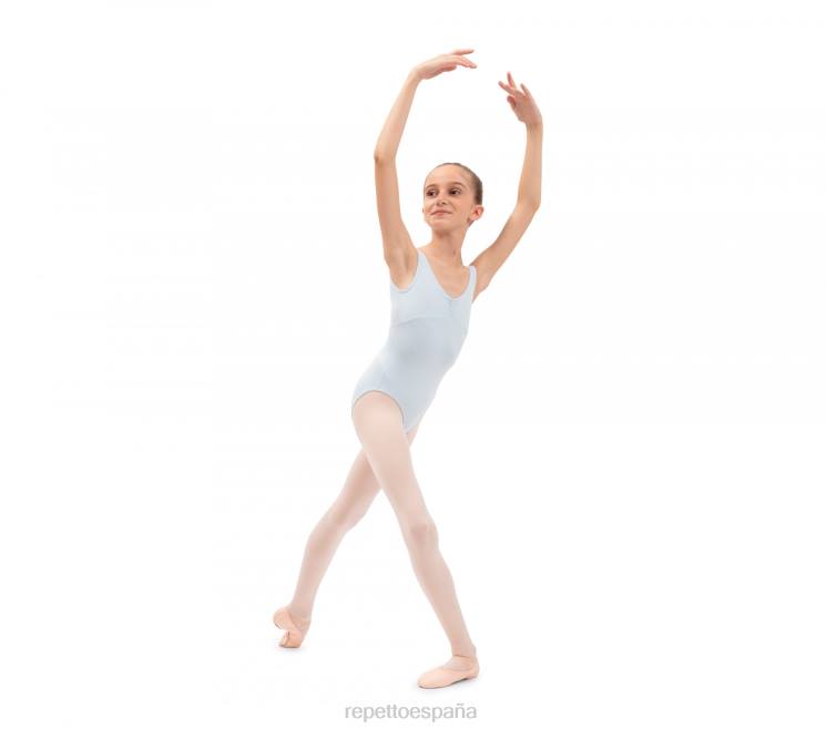 ropa Repetto escote de leotardo fruncido en la parte delantera y trasera moda niños 6NH6707
